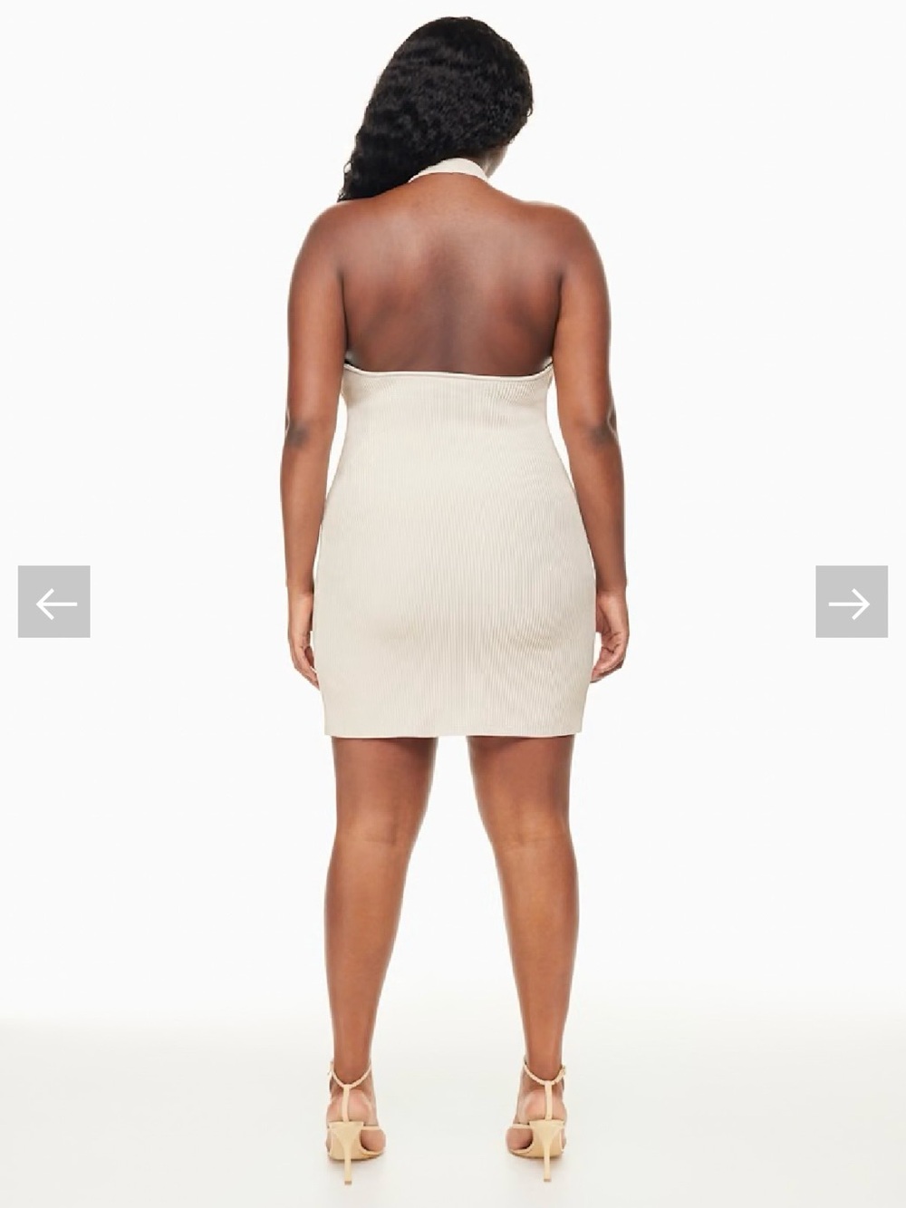 Babaton Cream Ribbed Knit Top - Picture 3 of 9